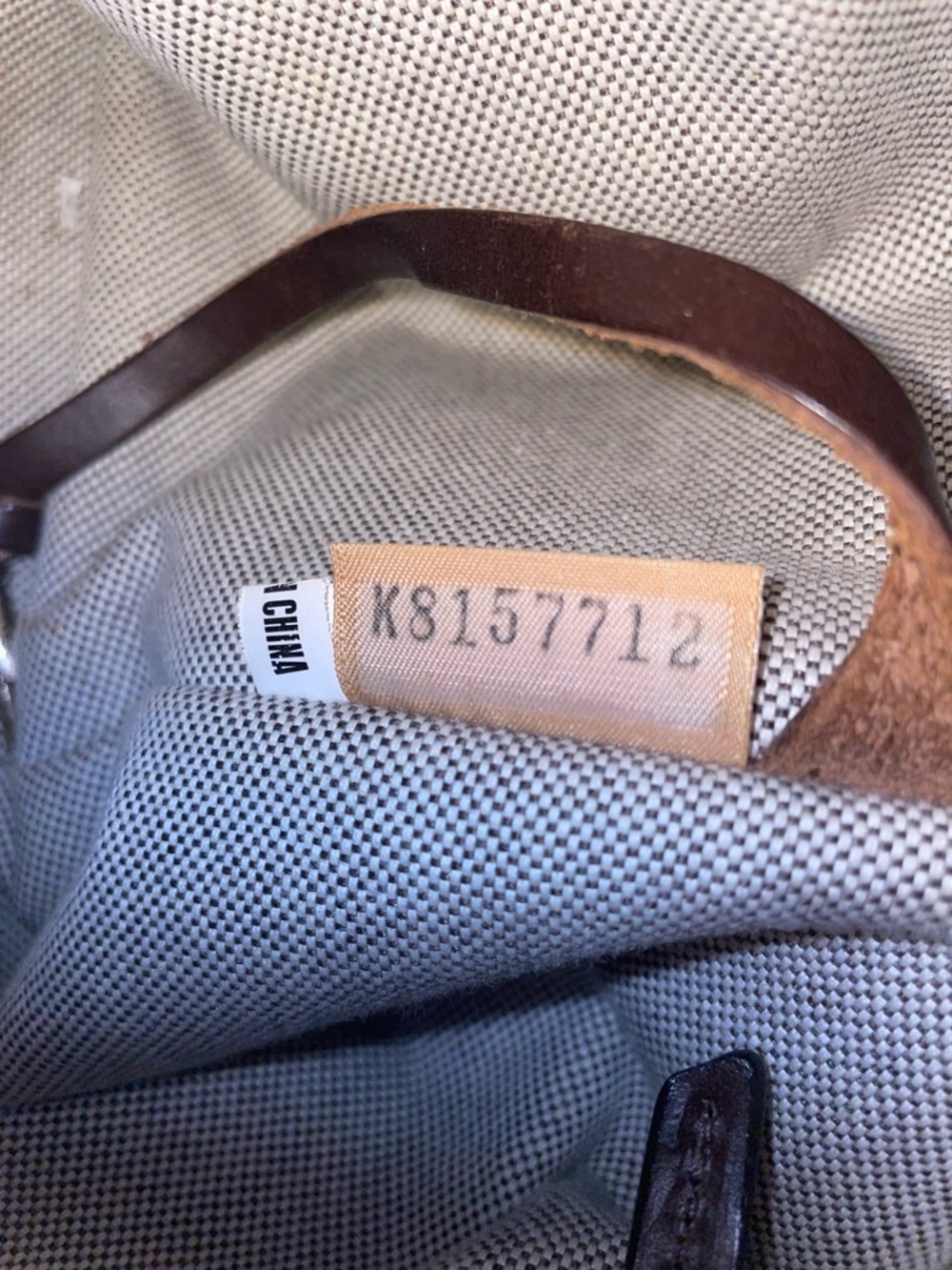Dooney & Bourke Brown Tan Signature DB Satchel - Picture 4 of 4